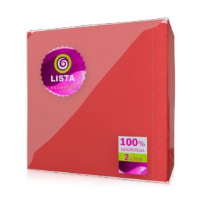 Рязань — Салфетки «Lista DELUXE» интенсив красные оптом.