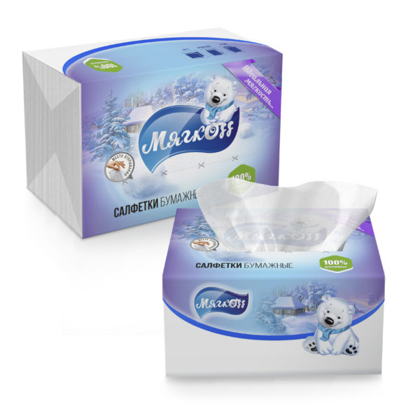 Рязань — Салфетки «Мягкоff» белые оптом.