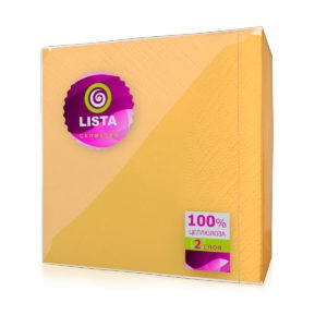Рязань — Салфетки «Lista DELUXE» интенсив желтые оптом.