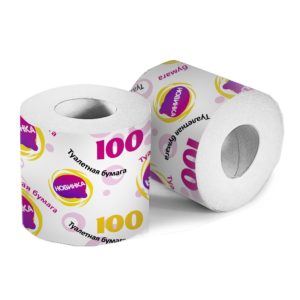 Рязань — Туалетная бумага  «Новинка 100» со втулкой оптом.
