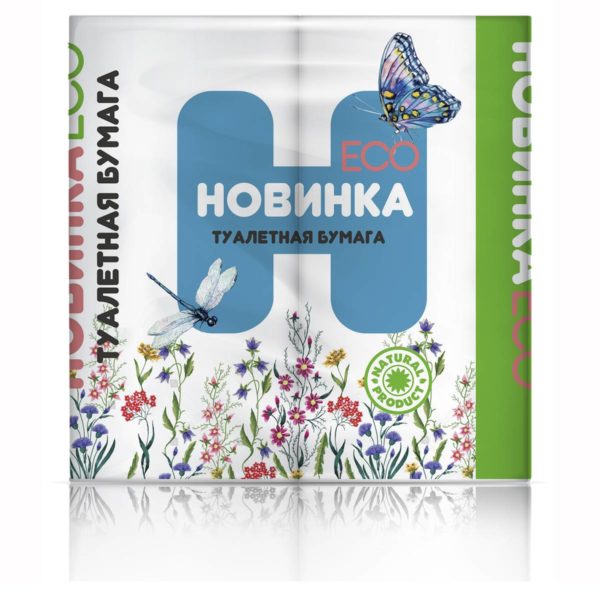 Рязань — Туалетная бумага  «Новинка ЭКО» 4Р 2 слоя белая оптом.