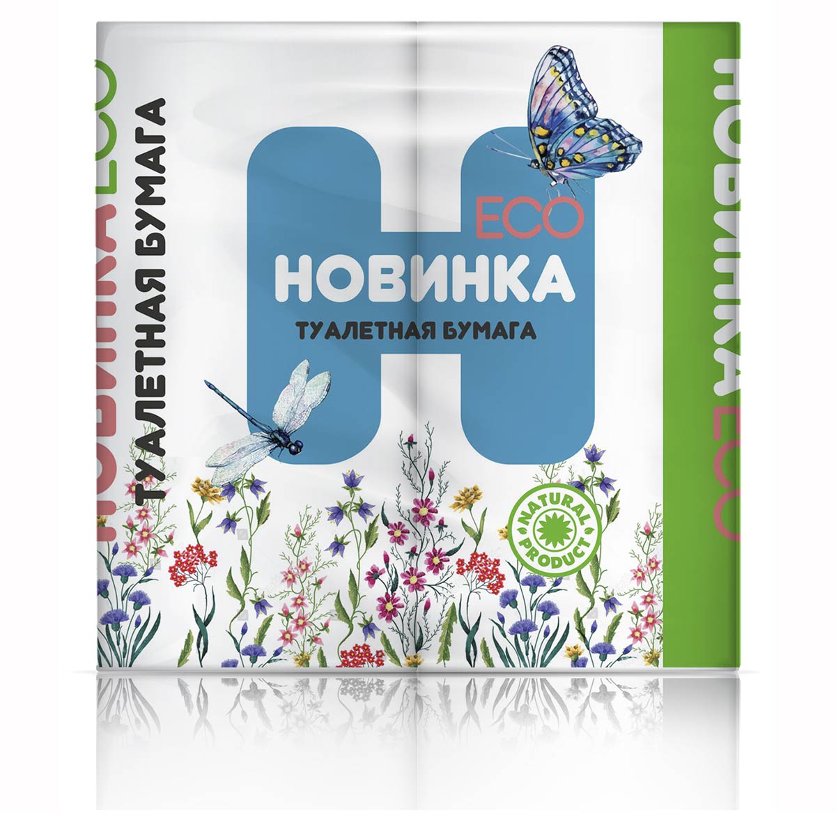 Рязань — Туалетная бумага  «Новинка ЭКО» 4Р 2 слоя белая оптом.